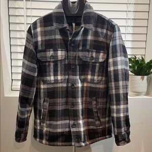 JA7002-American Eagle Fleece-Lined Plaid Flannel Shirt